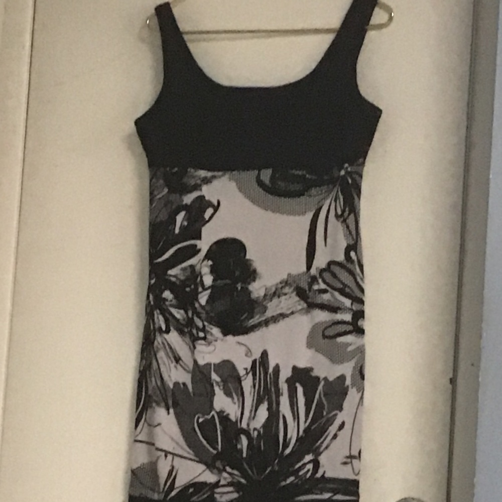 A black and white comfy dress